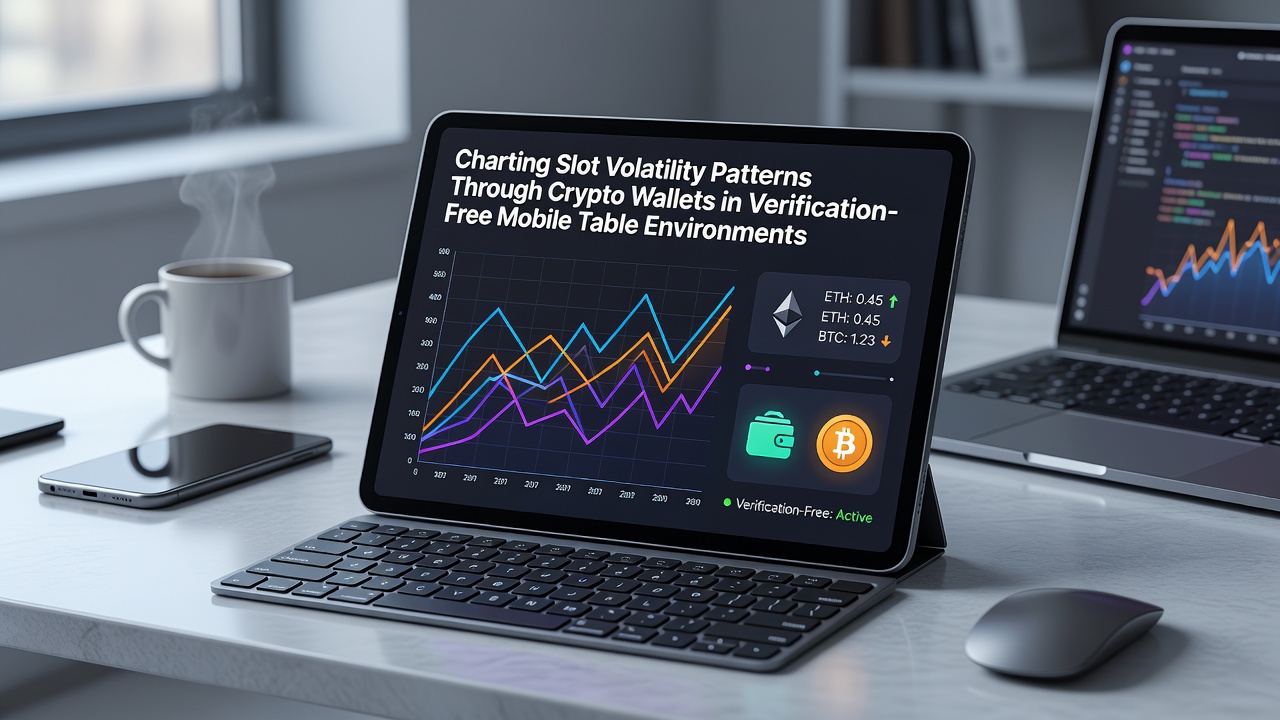 Chart overlay showing volatility trends linked to crypto wallet activity on a mobile gaming screen