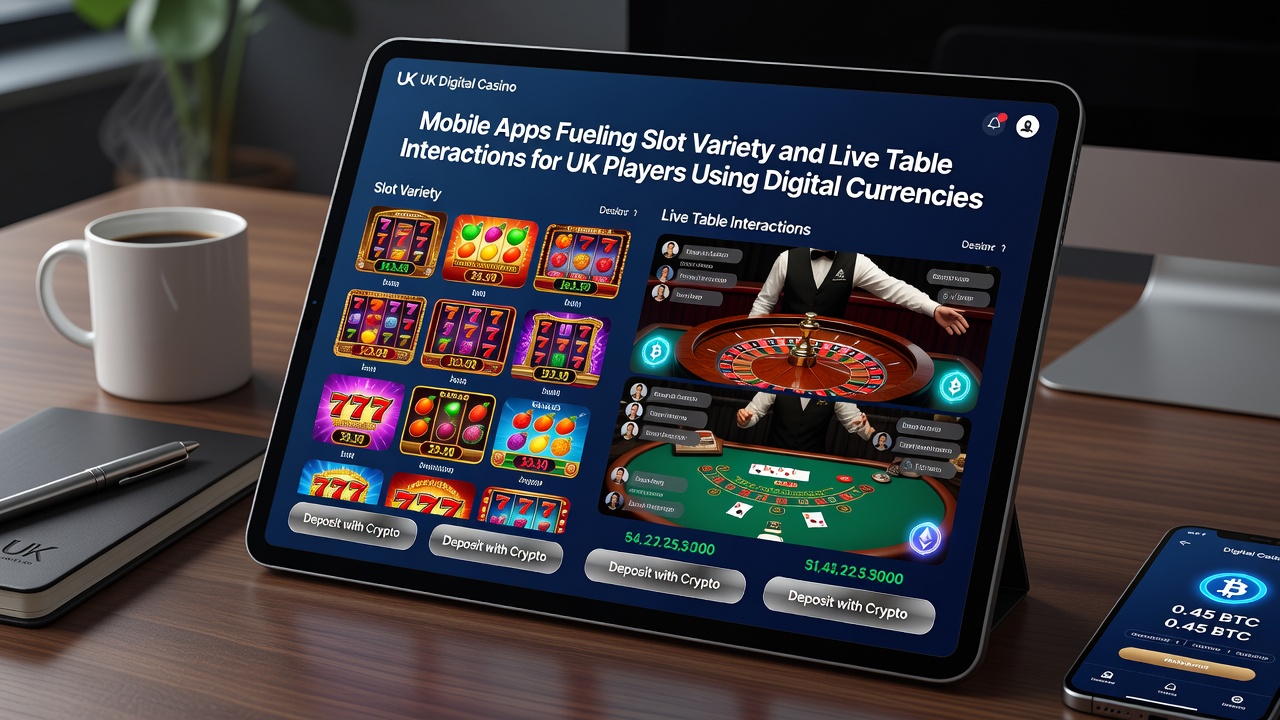 Cryptocurrency wallet interface integrated with live casino tables on a mobile device