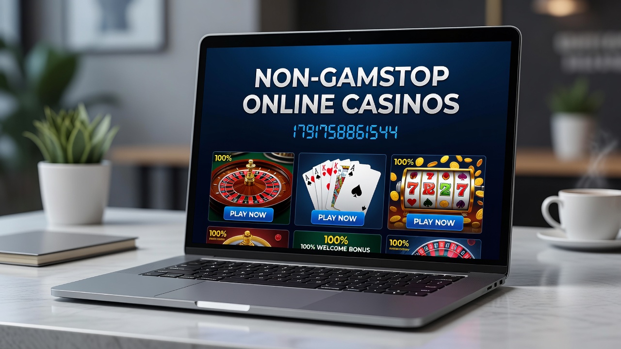 Players engaging with live dealer tables and slot games on mobile non-GamStop casino platforms