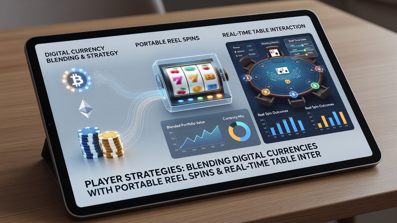 Live dealer table on mobile screen with cryptocurrency transaction overlay