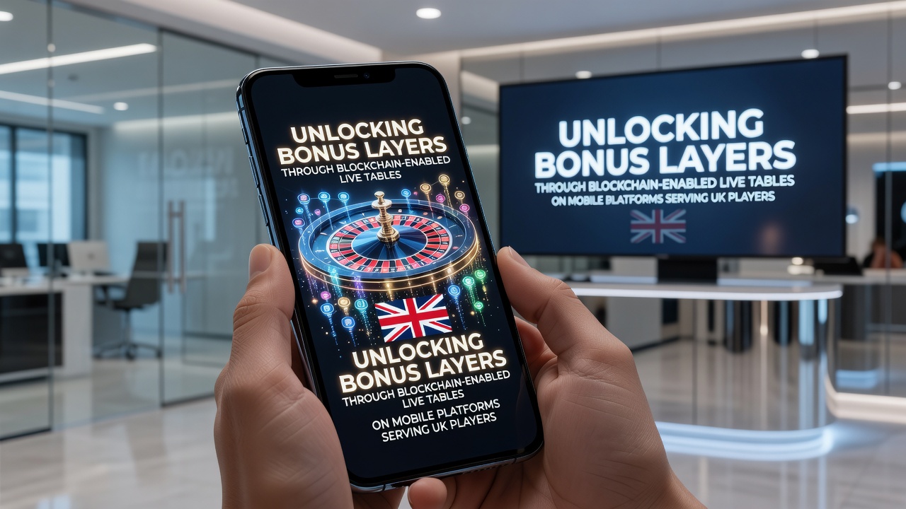Close-up of smartphone interface showing live blackjack table with overlaid blockchain bonus progress bars and instant crypto payout confirmations