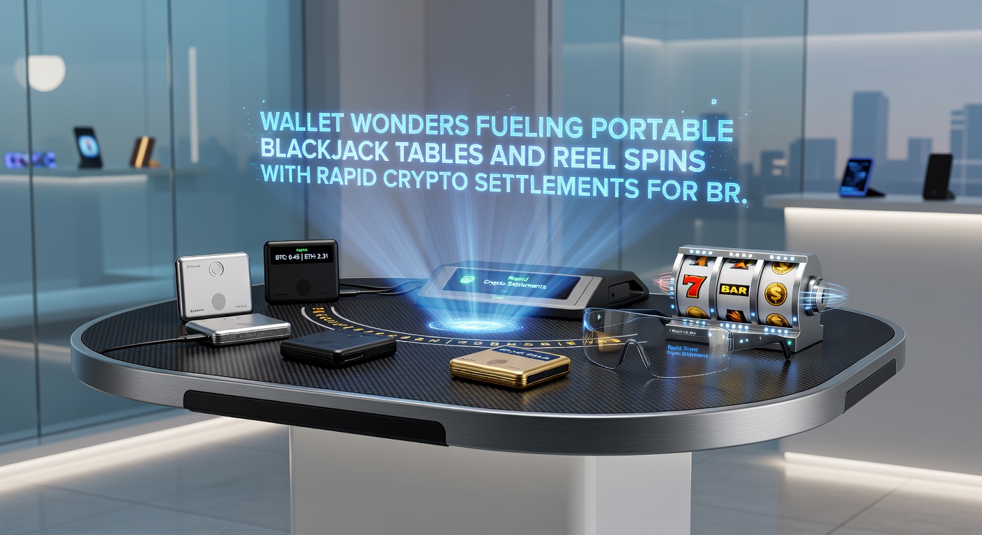 Blackjack table on mobile device with crypto wallet settlement overlay